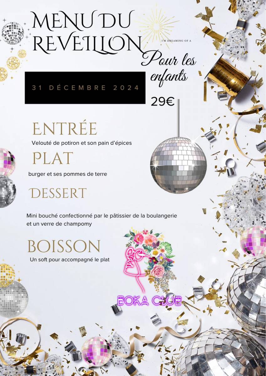 menu saint sylvestre boka club toulon